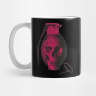 skull hand grenade Mug